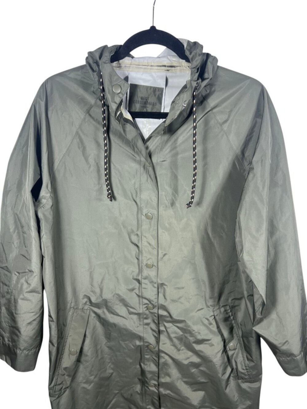 Beck Sondergaard Jacket Womens Small Rain Coat Full Zip Green Outdoor Gorpcore - Picture 4 of 7